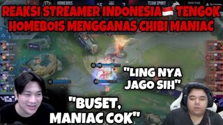 REAKSI STREAMER INDONESIA🇮🇩 TENGOK HOMEBOIS MENGGANAS CHIB MANIAC DI MSC 2024🔥