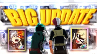 BIG UPDATE INCOMING!! NEW BANNER, NEW EVENT, NEW LVL UP ITEMS.... (My Hero Academia: Ultra Impact)
