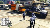 Patroli Dishub Derek Paksa Truk Kurir Parkir Liar || GTA 5 Mod Polisi Indonesia