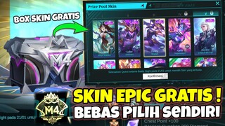 SKIN EPIC GRATIS! BEBAS PILIH SENDIRI MAU SKIN APA AJA, EVENT M4 PALING TERBAIK DI MOBILE LEGENDS