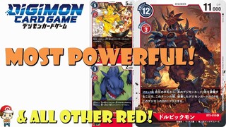 Most Powerful Digimon Card EVER and All Other New Red Digimon! (Digimon TCG - Battle of Omega)