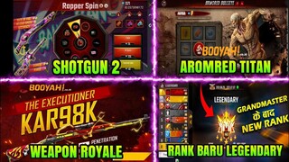 FREE FIRE!! BOCORAN SHOTGUN 2 M1887, BUNDLE ARMORED TITAN, WEAPON ROYALE,
