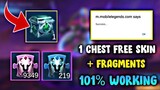 1 Chest Get Epic Skin & More Fragments? 100%"Working" | Mobile Legends
