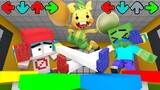 Monster School: Zombie vs Bunzo Bunny - FNF Musical Memory | Minecraft Animation