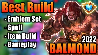 BALMOND BEST BUILD 2022 | TOP 1 GLOBAL BALMOND BUILD | BALMOND - MOBILE LEGENDS | MLBB