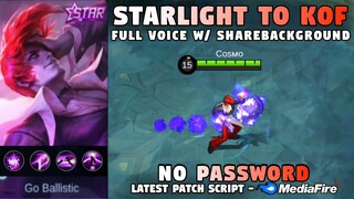 Chou Starlight To KOF Skin Script No Password | New Passive | Chou Iori Yagami KOF Skin Scipt | MLBB