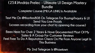 (25$)Andrija Prelec course - Ultimate UI Design Mastery Bundle download
