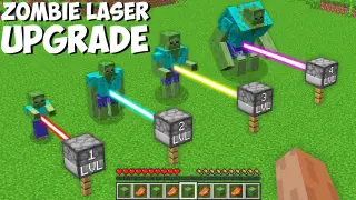 ALL THE WAYS to UPGRADE ZOMBIES WITH LASER in Minecraft ! NEW RAREST ZOMBIE !