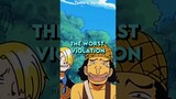 Which Straw Hat Has Received The Worst VIOLATION?!? #anime #onepiece #luffy #shorts