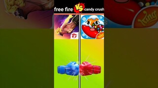 free fire VS candy crush ❓#shorts