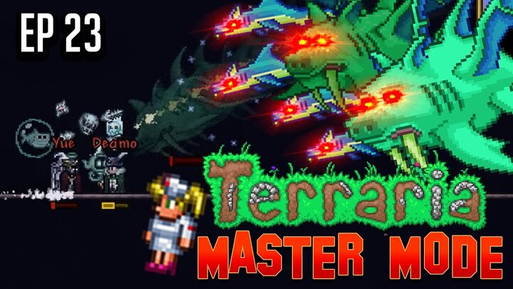 Terraria Master mode EP.23 - ฉลามมมมบุก! ยื้อเอาไว้! เอาชนะให้ได้!!!!!! | SCF x TheNoTT