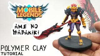 Ame No Habakiri - Mobile Legends: Bang Bang - Polymer Clay Tutorial ⚔⚔⚔