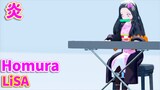 【Demon Slayer MMD】「Homura(炎)/LiSA」Piano covered by Nezuko"Kimetsu no Yaiba The Movie : Mugen Train"