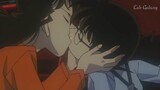 Shinichi-kun and Ran kiss scene