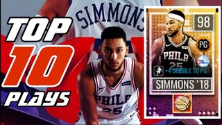 98 Overall Ben SIMMONS Top 10 PLAYS | Campus Hero Player | NBA Live Mobile Season 4