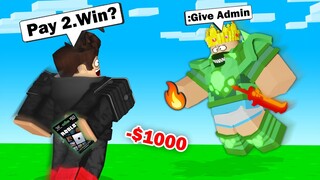 I PAID to WIN in Roblox Bedwars..