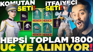 İTFAİYECİ SETİ ve KOMUTAN SETİ GERİ DÖNDÜ! HEPSİ SADECE 1500 UC! KAÇIRMAYIN! PUBG Mobile