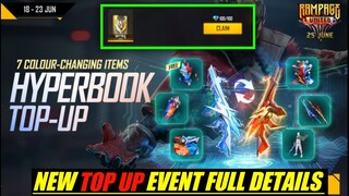 FREE FIRE NEW TOP-UP EVENT FULL DETAILS || how to obtain all item of top-up event !!!