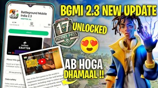 😱 OMG ! BGMI NEW 2.3 UPDATE | M17 ROYAL PASS UNLOCK RP | BGMI NEW UPDATE | BGMI UNBAN