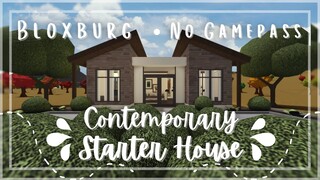 Roblox | Bloxburg | Contemporary Starter House | Speedbuild & Tour | Tapioca