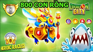 Top 1 Cuộc Đua HEROIC Nhận HIGH COLONY Dragon Nữ Hoàng Ong - Thành EJ Dragon City Top Game