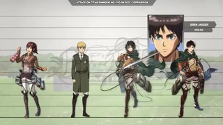 Attack on Titan all character Size Comparison part 3 #attackontitan