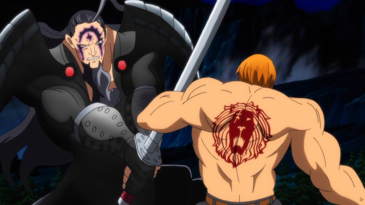 Merlin & Escanor VS Derocchio FULL FIGHT SCENE, Seven Deadly Sins