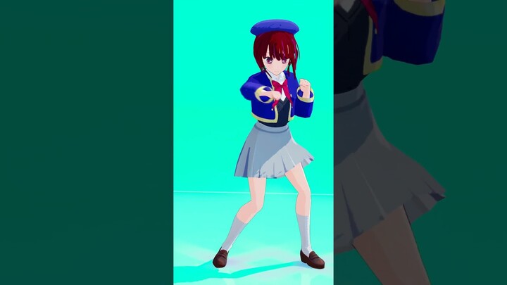 VRoid有馬かなちゃんも「ぴえヨンブートダンス」踊ってみた?!【重曹ちゃん】【推しの子MMD】#Shorts