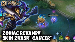 SAKIT BANGET DAMAGENYA!! SKIN ZODIAC REVAMP ZHASK "CANCER" | MOBILE LEGENDS BANG BANG