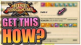 How to get 30M kills in KvK [Rise of Kingdoms Faith Achievement, conquest coin]