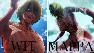 Female Titan - Wit Studio v/s Mappa