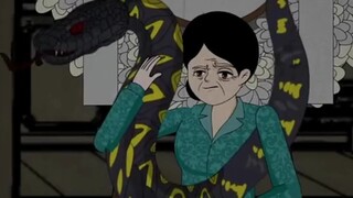 Người mẹ điên cuồng trao con gái cho con rắn đen to lớn để cứu con trai.