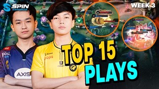 TOP 15 PLAYS MPL ID S10 WEEK 3 - SUTSUJIN AKAI LOCK STUN ALBERTT, KAIRI LING FAST HAND! RBL HAIZZ