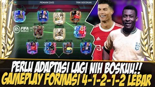 PERLU ADAPTASI! GAMEPLAY FORMASI LEGEND 4-1-2-1-2 LEBAR FIFA 2022 MOBILE | FIFA MOBILE 22 INDONESIA