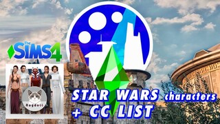 SIMS 4 | CAS | STAR WARS FEMALE CAST🌠👀 Satisfying CC build + CC