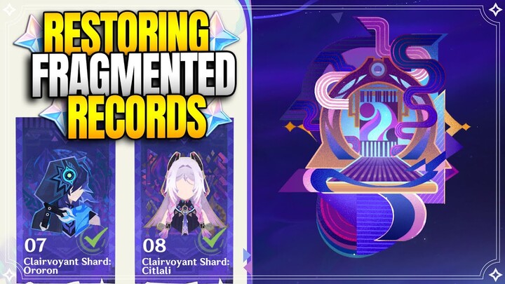 Clairvoyant Shard: Ororon & Citlali | Restoring Fragmented Records |【Genshin Impact】