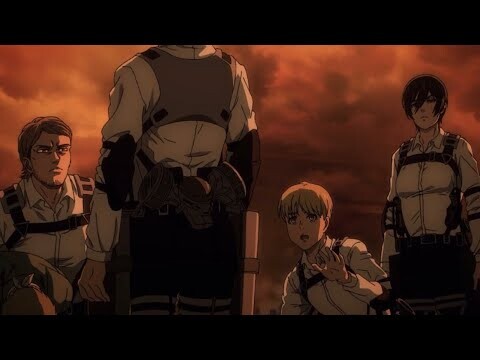 Mikasa, Armin, Jean and Connie talk about eren and Connie’s mom | Attack On Titan Season 4 Episode 6