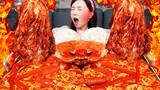 홍게 🦀 해물 칼국수 직접 만든 실비김치 먹방 레시피 Seafood Noodles (kalguksu) Spicy Kimchi Recipe Mukbang ASMR Ssoyoung