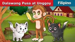 Dalawang Pusa at Unggoy _ Two Cats And A Monkey in Filipino