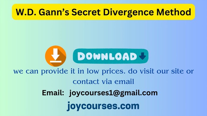 W.D. Gann’s Secret Divergence Method