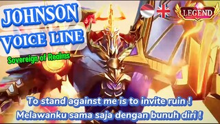 Johnson Voiceline skin Legends MLBB
