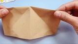The lifelike paper airplane can be folded in just a few steps, making it a very special decoration.