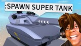 ROBLOX Military Tycoon Funny Moments (PL01 SUPER TANK)