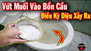 Vứt 1 Ít Muối Vào Bồn Cầu, KẾT QUẢ BẤT NGỜ Khiến Triệu Người Làm Theo