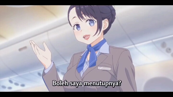 anime momen di pesawat