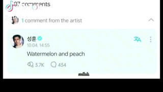 watermelon and peach