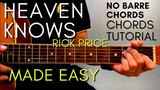 Rick Price - HEAVEN KNOWS Chords (EASY GUITAR TUTORIAL) for Acoustic Cover