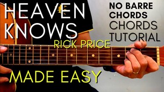 Rick Price - HEAVEN KNOWS Chords (EASY GUITAR TUTORIAL) for Acoustic Cover