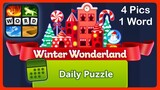 4 Pics 1 Word - Winter Wonderland - December 2021 - Answers Daily Puzzle + Bonus Puzzle