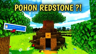 WAWW!! POHON INI TERNYATA TERSIMPAN SEBUAH BASE FULL REDSTONE!! - Map Showcase Minecraft #125